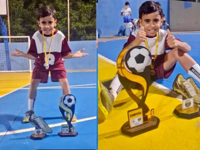 Imagem da notícia Artilheiro Sub-9, Heitor Marçal se destaca no Campeonato Cachoeira e avança em teste no São Paulo FC